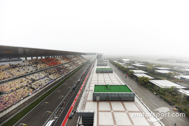 Una vista panorámica del circuito internacional de Shanghai