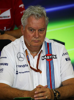 Pat Symonds, directeur technique Williams lors de la conférence de presse de la FIA