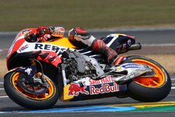 Марк Маркес, Repsol Honda Team с поврежденным мотоциклом