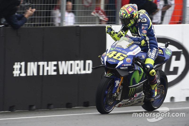 Il secondo classificato Valentino Rossi, Yamaha Factory Racing