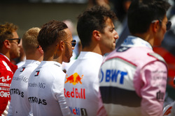 Valtteri Bottas, Mercedes AMG F1, Lewis Hamilton, Mercedes AMG F1, Daniel Ricciardo, Red Bull Racing
