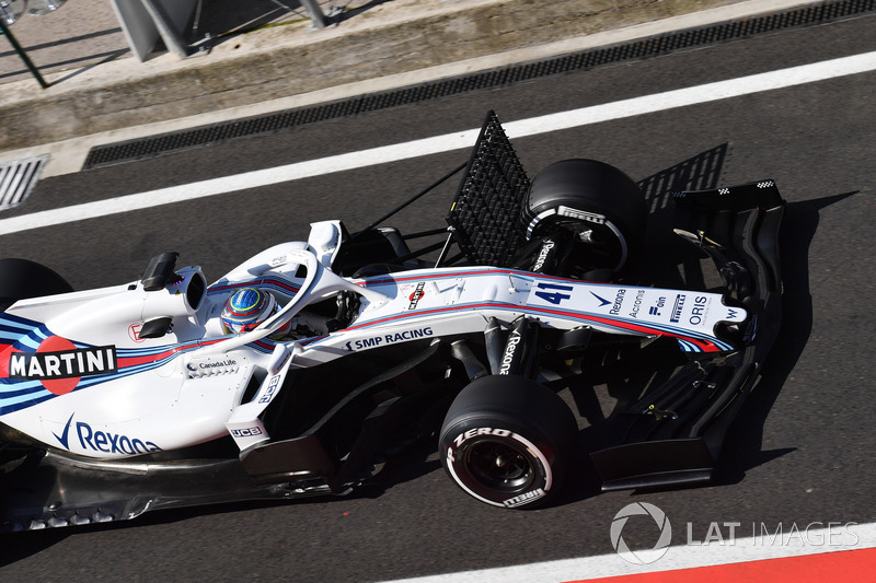 Oliver Rowland, Williams FW41 con parrillas aerodinámicas