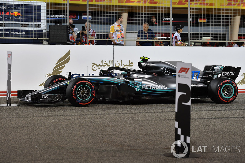Valtteri Bottas, Mercedes-AMG F1 W09 EQ Power en parc ferme