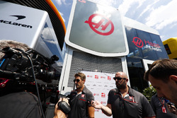Romain Grosjean, Haas F1 Team, parle à la presse