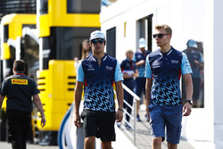 Lance Stroll, Williams Racing, and Sergey Sirotkin, Williams Racing