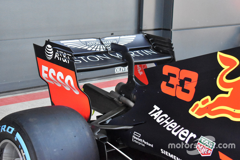 Alerón trasero del Red Bull Racing RB14