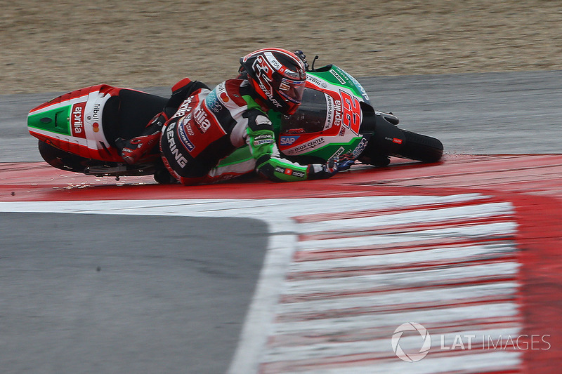 Sam Lowes, Aprilia Racing Team Gresini, caída