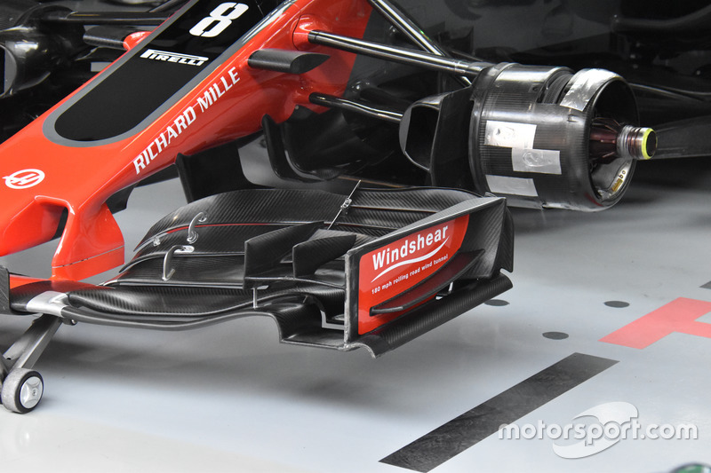 Détails de l'aileron avant de la Haas F1 Team VF-17
