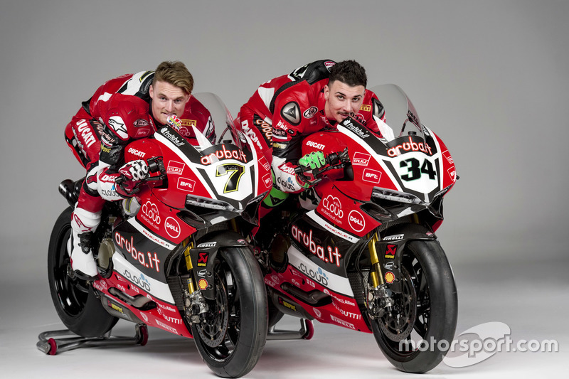 Davide Giuliano y Chaz Davies, Team Aruba.it