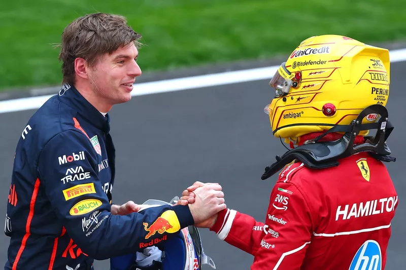 Lewis Hamilton, Ferrari, Max Verstappen, Red Bull Racing