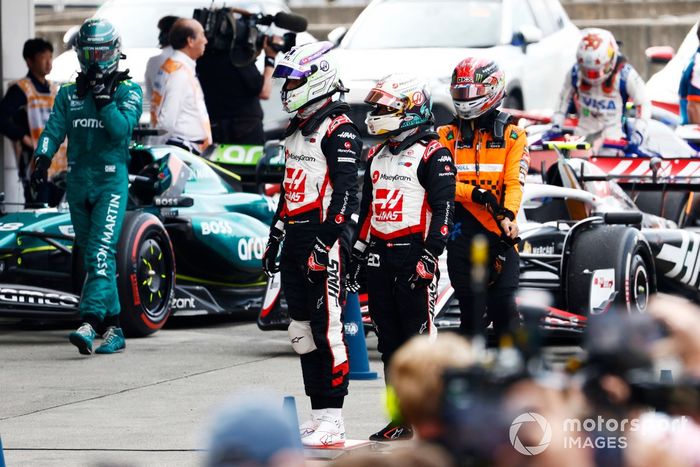 Nico Hulkenberg, Haas F1 Team, Kevin Magnussen, Haas F1 Team, Lando Norris, McLaren F1 Team, opinan tras la carrera