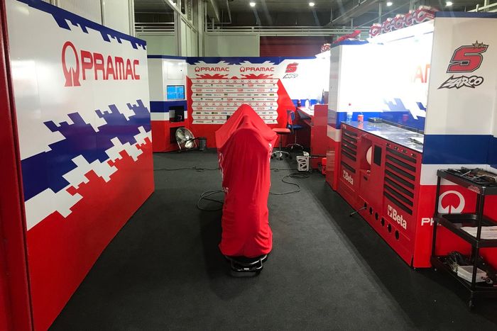 El garaje de Pramac Racing