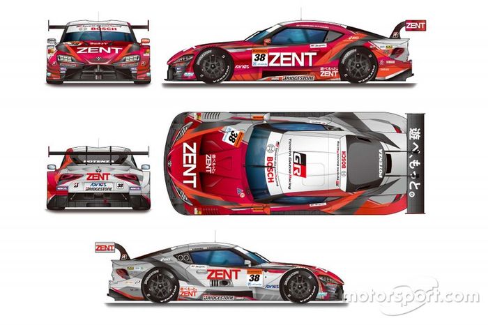 新品未開封 ZENT CERUMO GR Supra 2023 ゼント スープラ 1/43 Spark 2023 ZENT CERUMO GR Supra No.38 TGR TEAM ZENT
