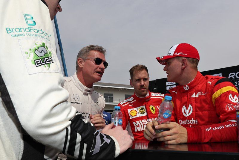 David Coulthard, Sebastian Vettel, Mick Schumacher