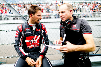 Romain Grosjean, Haas F1 Team, sur la grille
