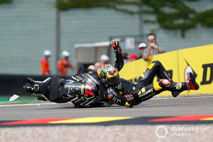 Marco Bezzecchi, accidente del VR46 Racing Team