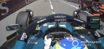 Vídeo: Alonso, enfadado con Pérez tras molestarle en la FP1 de Mónaco