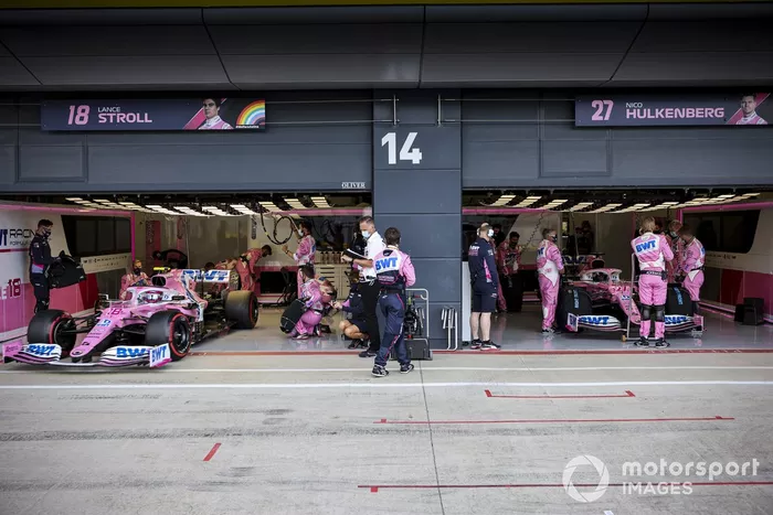 Lance Stroll, Racing Point RP20, Nico Hulkenberg, Racing Point RP20 