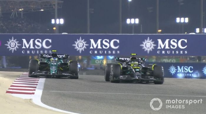 Alonso y Hamilton en Bahrein