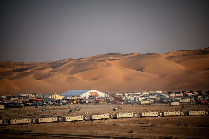 Rally Dakar2023 Camp in Shaybah