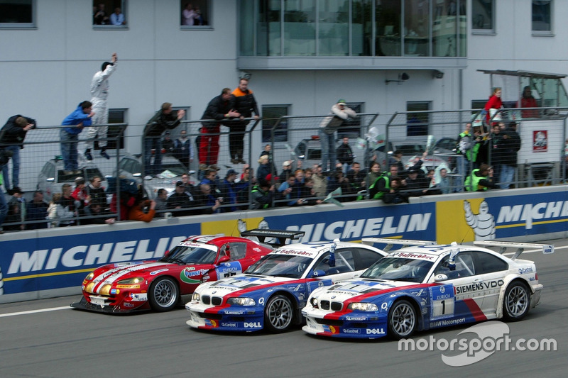 2005: Победители Борис Саид, Данкан Хьюсман, Энди Приоль, Педро Лами – BMW M3 GTR