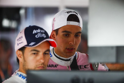 Sergio Perez, Force India ve Esteban Ocon, Force India