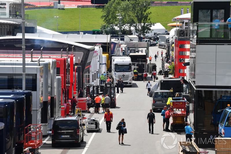 Il paddock del Red Bull Ring