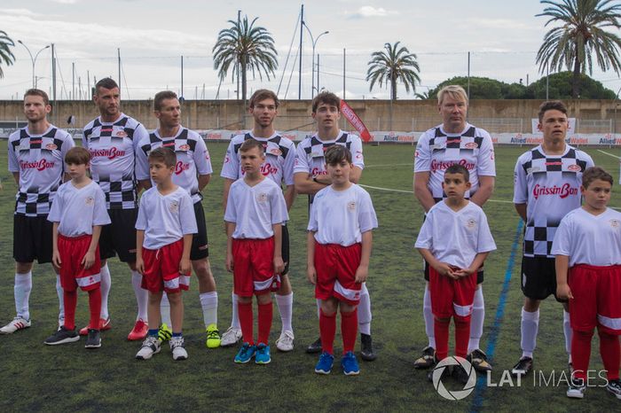 Maro Engel, Pierre Gasly, Scuderia Toro Rosso, Charles Leclerc, Sauber, Mika Hakkinen, Nyck De Vries y Carlos Sainz Jr., Renault Sport F1 Team