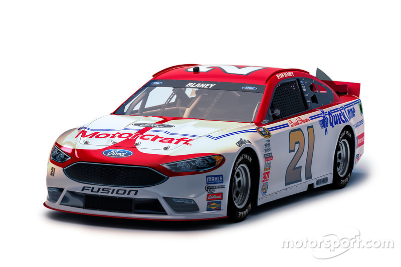 Throwback-Design von Ryan Blaney, Wood Brothers Racing, Ford