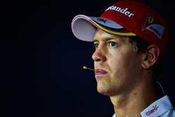 Sebastian Vettel, Ferrari in the FIA Press Conference