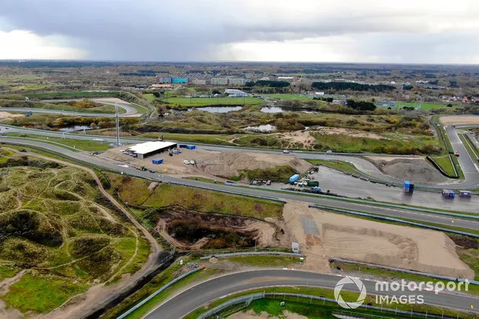 Les travaux sur le circuit de Zandvoort pour le Grand Prix des Pays-Bas