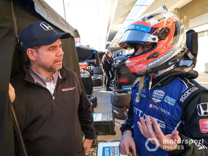 Felix Rosenqvist, Chip Ganassi Racing Honda, Honda HPD engineer