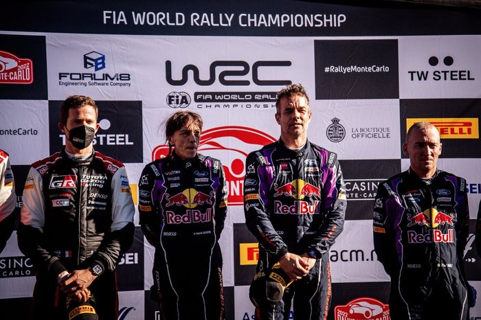 Podium: Winners Sébastien Loeb, Isabelle Galmiche, M-Sport Ford World Rally Team Ford Puma Rally1