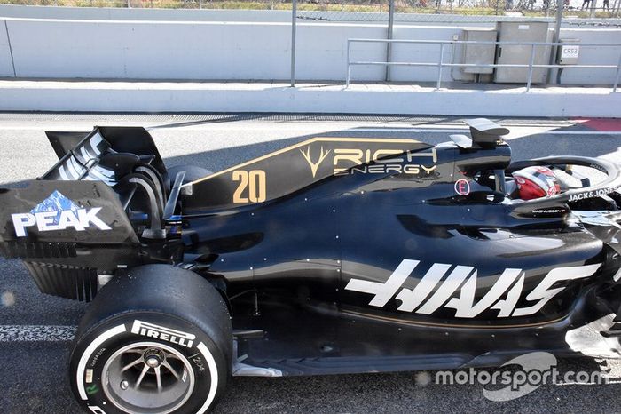 Detalle técnico del equipo Haas