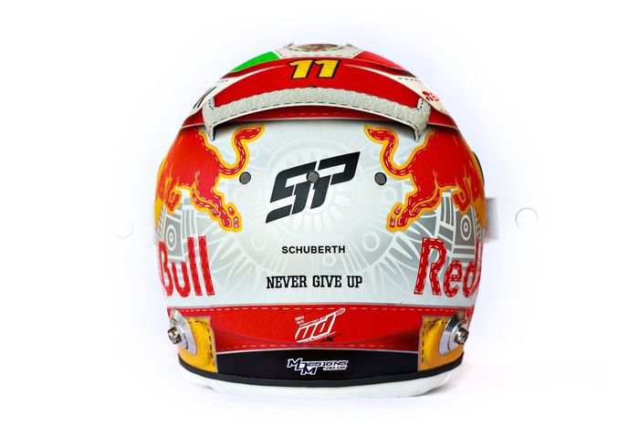 El casco de Sergio Pérez, Red Bull Racing