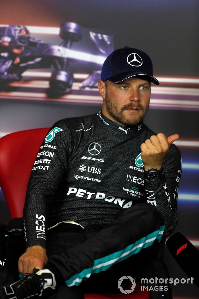 Segundo lugar Valtteri Bottas, Mercedes en la conferencia