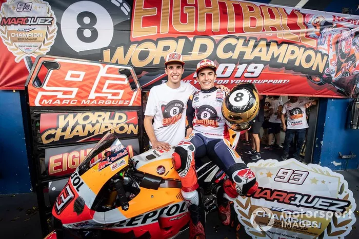 Il Campione del Mondo Marc Marquez, Repsol Honda Team, Alex Marquez