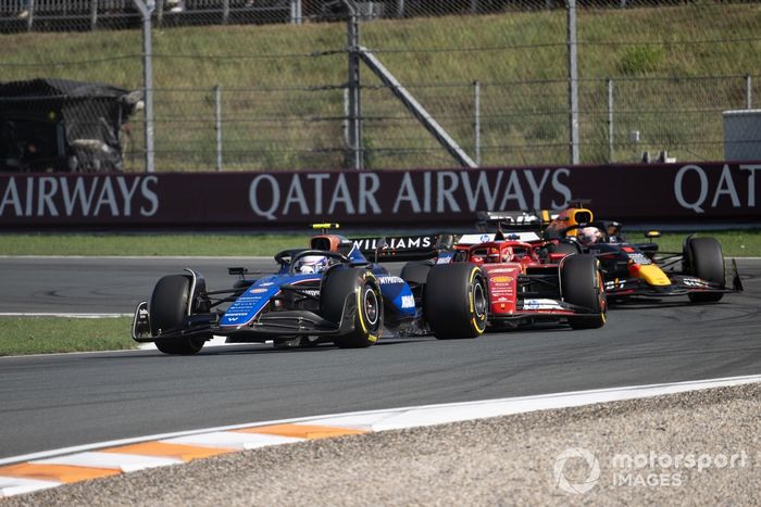Logan Sargeant, Williams FW46, Charles Leclerc, Ferrari SF-24, Max Verstappen, Red Bull Racing RB20