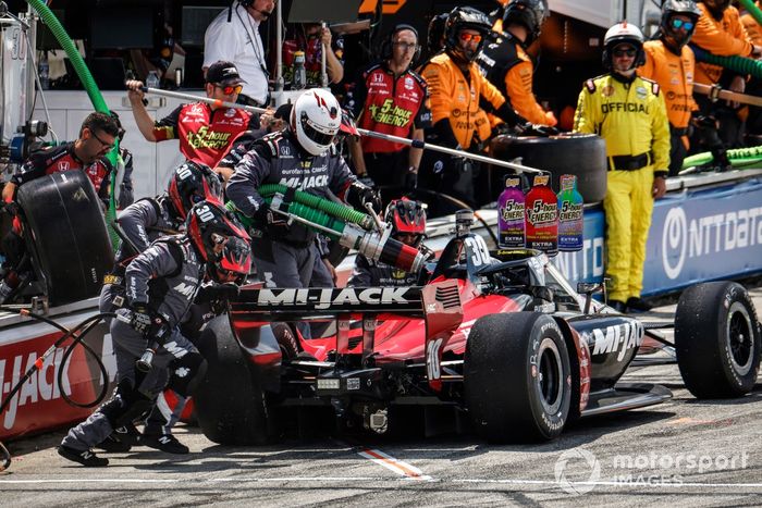 Pietro Fittipaldi, Rahal Letterman Lanigan Racing Honda, parada en boxes