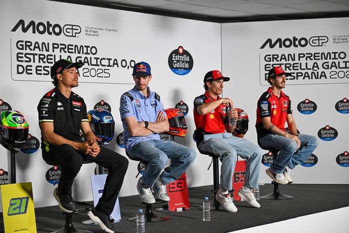 Franco Morbidelli, Tim Balap VR46, Francesco Bagnaia, Tim Ducati, Alex Marquez, Gresini Racing, Marc Marquez, Tim Ducati
