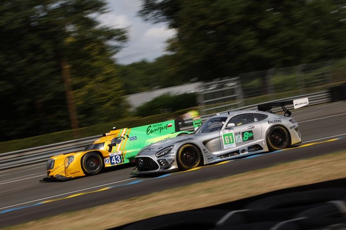 #61 Iron Lynx Mercedes-AMG LMGT3: Martin Berry, Lin Hodenius, Maxime Martin, #43 Inter Europol Competition Oreca 07 - Gibson: Jakub Smiechowski, Tom Dillmann, Nick Yelloly