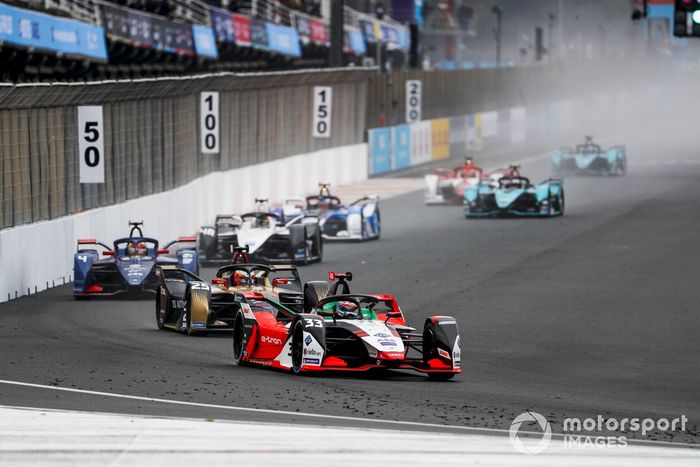 Rene Rast, Audi Sport ABT Schaeffler, Audi e-tron FE07, Jean-Eric Vergne, DS Techeetah, DS E-Tense FE21, Robin Frijns, Envision Virgin Racing, Audi e-tron FE07