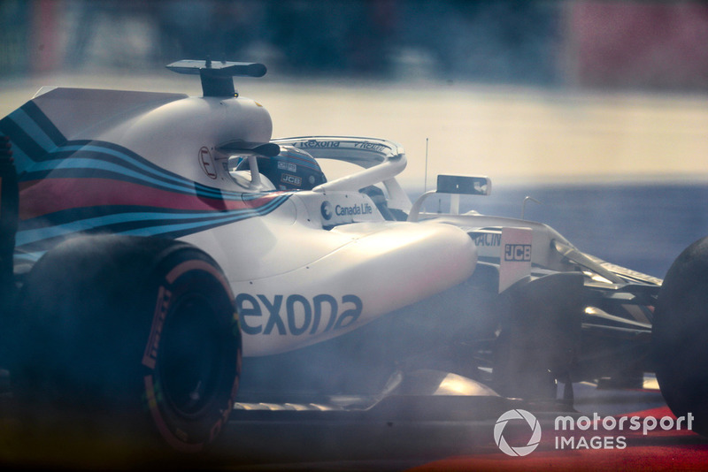 Lance Stroll, Williams FW41, melintir