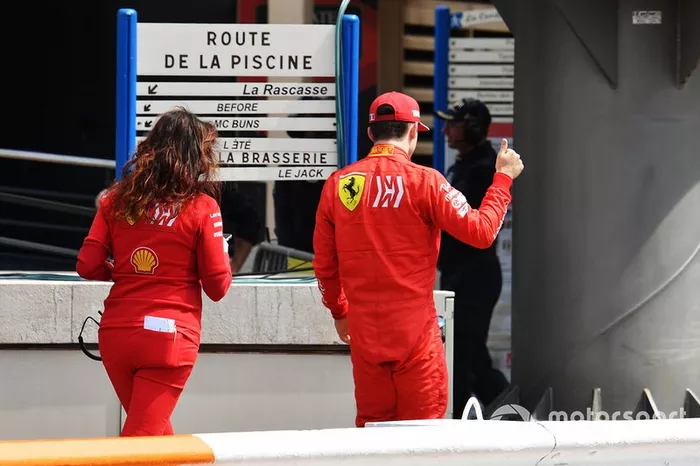 Charles Leclerc, Ferrari, dopo l'eliminazione in Q1