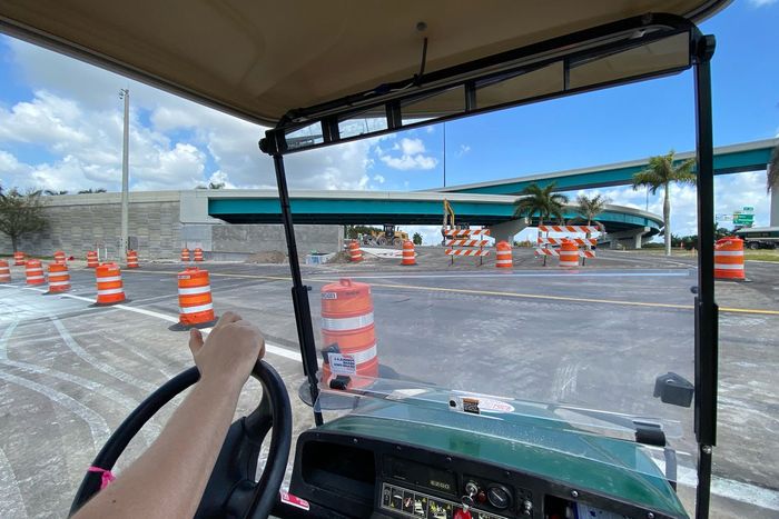 Aspectos de la construcción de la pista para el GP de Miami