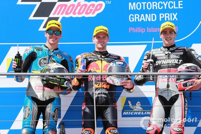 Joan Mir, Marc VDS Racing Brad Binder, Red Bull KTM Ajo Xavi Vierge, Dynavolt Intact GP