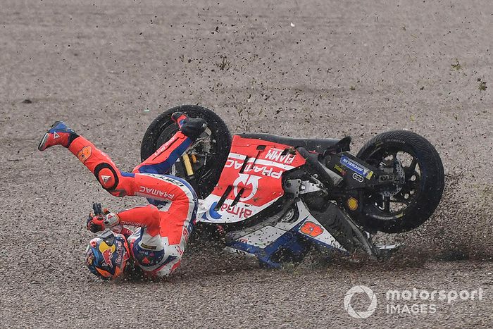 Jack Miller, Pramac Racing, caída