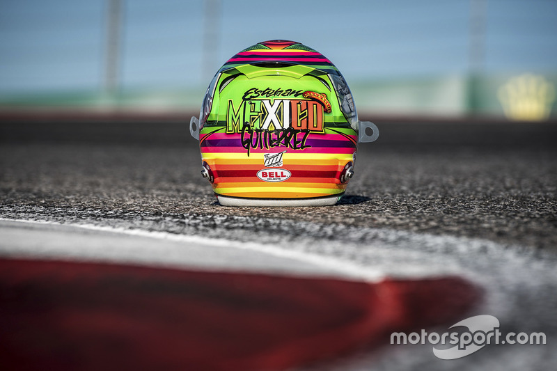 El casco edición especial que utilizará Esteban Gutiérrez, Haas F1 Team para el GP de México