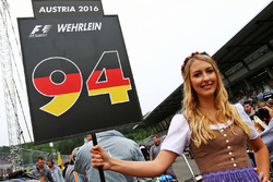 Gridgirl für Pascal Wehrlein, Manor Racing