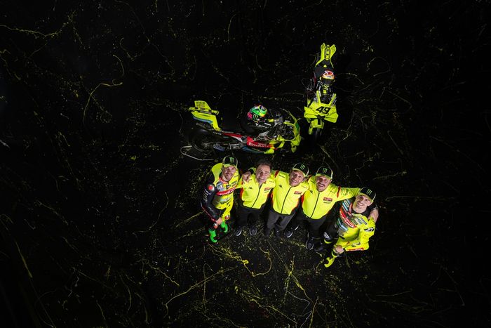 Franco Morbidelli, Fabio di Giannantonio, Valentino Rossi, Pablo Nieto y Alessio Salucci, VR46